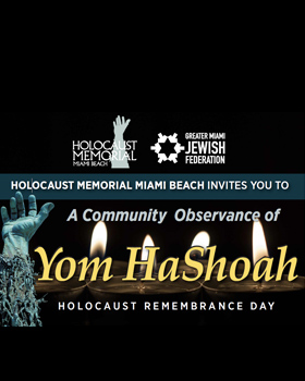Plan to Attend our Community Commemoration of Yom HaShoah on Sunday, April 16