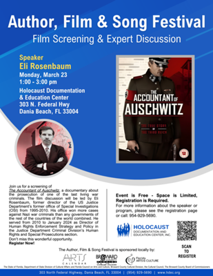 Movie Screening and Q&A with Eli Rosenbaum