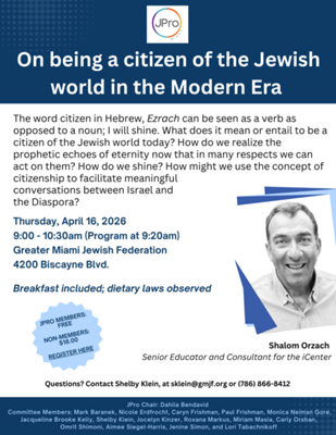 JPro Miami Breakfast and Learn with Shalom Orzach