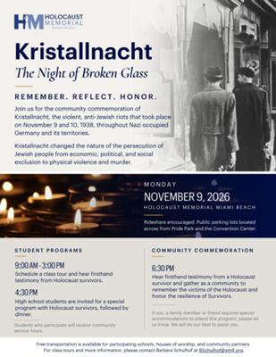 Kristallnacht Commemoration
