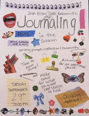 Journaling in the Sukkah Center of Jewish Life BD