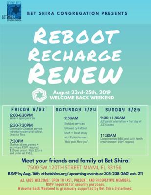 reBoot, reCharge and reNew