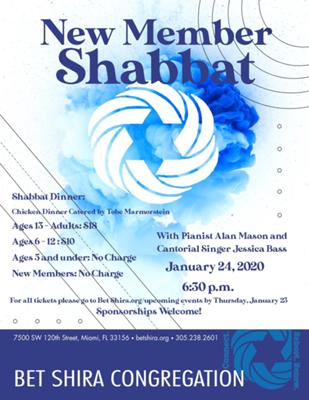 New Member Shabbat