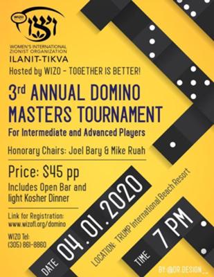 WIZO's 3rd Annual Masters Domino Tournament