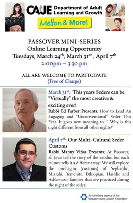 Melton & More Passover Mini Series (ONLINE)