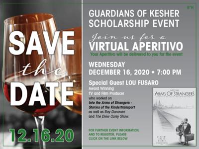 Guardian's of Kesher Virtual Scholarship Event 2020