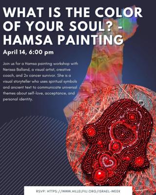 Hillel FIU Israel Week: What is the Color of Your Soul? - Hamsa Painting
