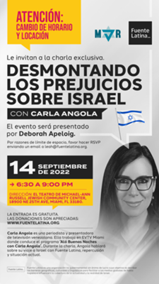 Fuente Latina: Exclusive Event with Venezuelan American Journalist Carla Angola