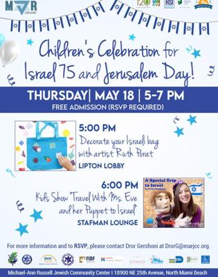 Children's celebration for Israel 75 and Jerusalem Day