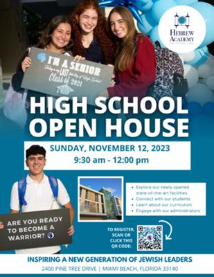 Hebrew Academy High School Open House 2023