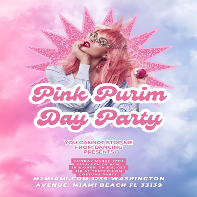 Pink Purim Day Party