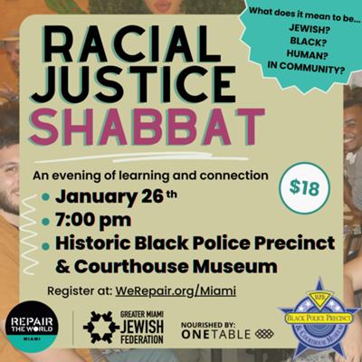 Racial Justice Shabbat with Repair the World Miami