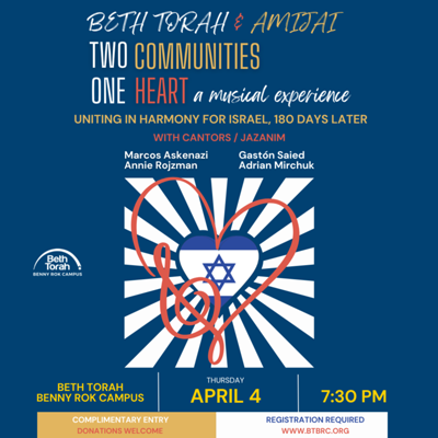 Two Communities, One Heart - Beth Torah & Amijai