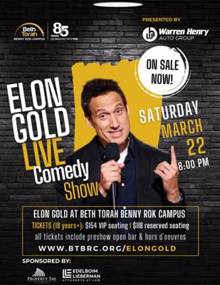 Elon Gold Live Comedy Night