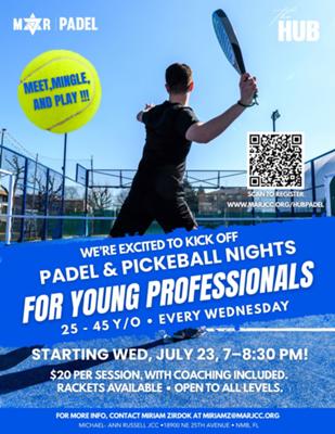Padel and Pickeball Nights at The Hub for Young Professionals