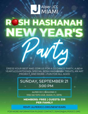 Rosh Hashanah New Year's Party