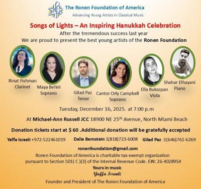 Songs of Lights-An Inspiring Hanukkah Celebration