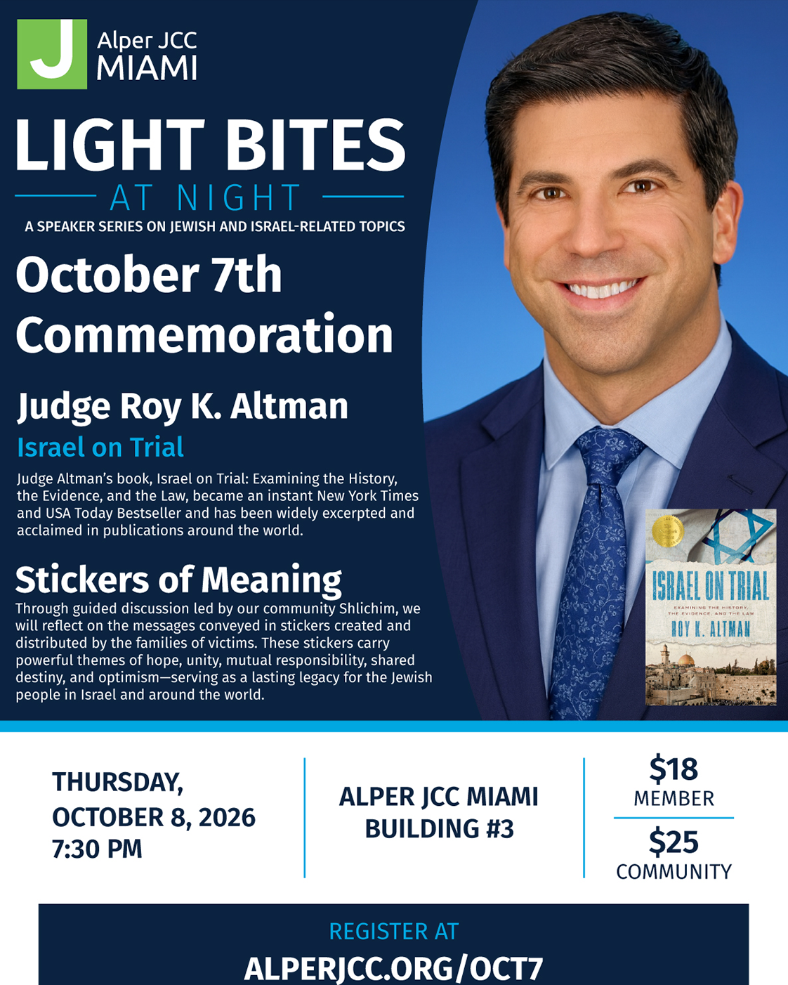Alper JCC: Judge Roy K. Altman, October 7th Commemoration