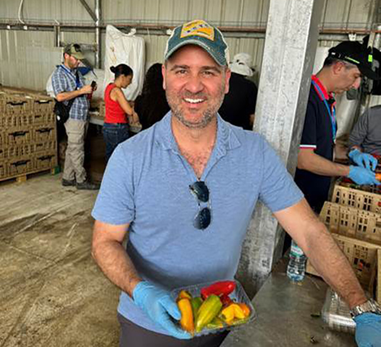 Misha Ezratti helped pick and pack produce at a farm on the Gaza border, where much of the workforce was killed or kidnapped on October 7.