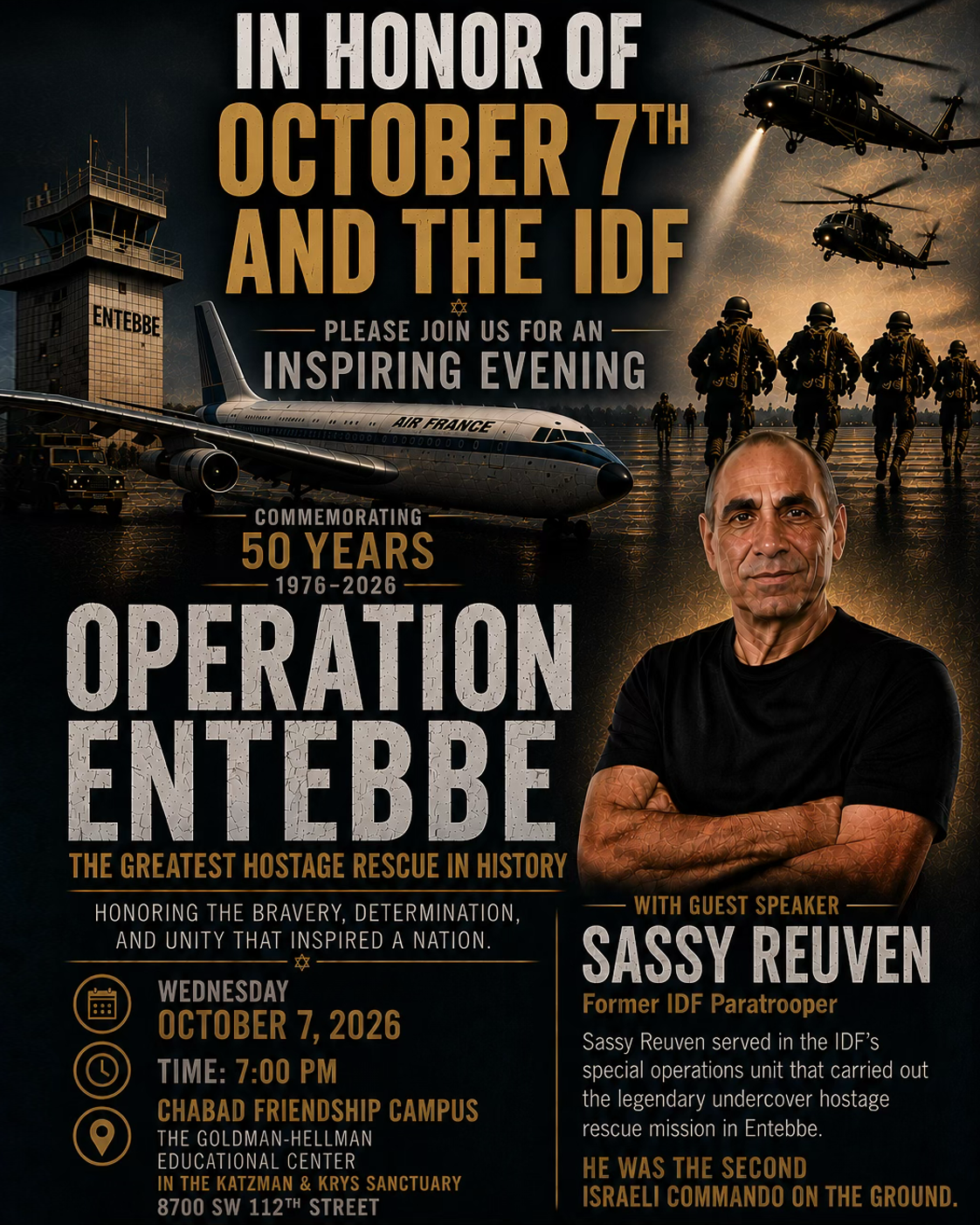 Chabad of Kendall & Pinecrest: Operation Entebbe — 50 Years of Courage