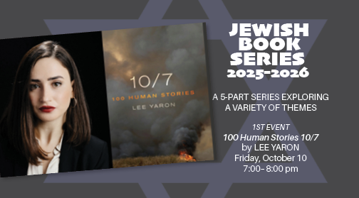 Jewish Book Series: 10/7: One Hundred Human Stories Friday, October 10 at Temple Beth Sholom